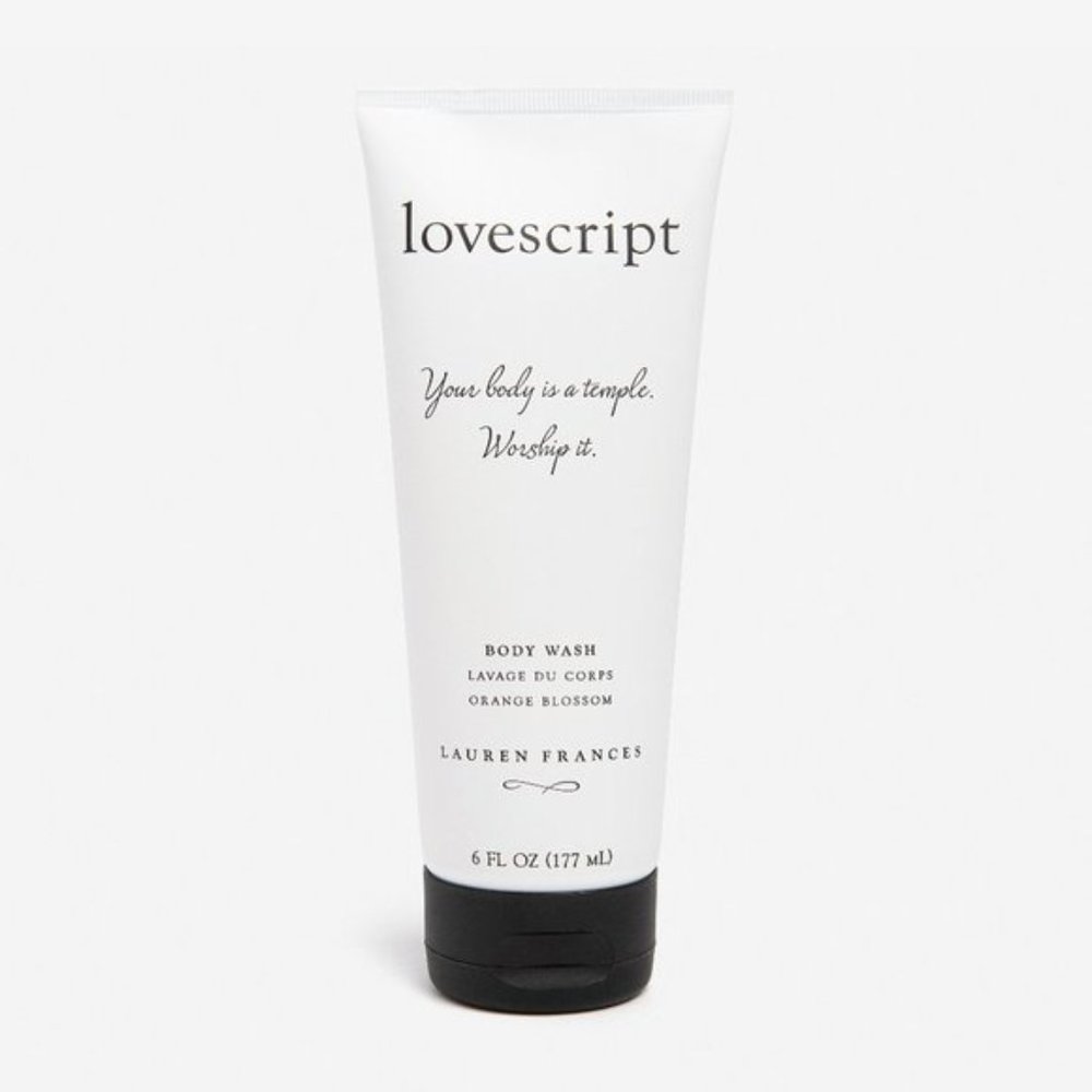 New lovescipt Body Wash; Orange Blossom